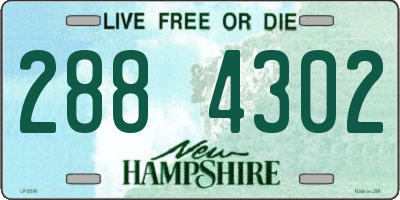 NH license plate 2884302