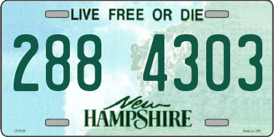 NH license plate 2884303