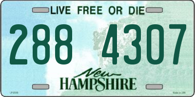 NH license plate 2884307