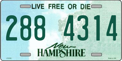 NH license plate 2884314