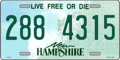 NH license plate 2884315