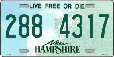 NH license plate 2884317