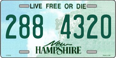 NH license plate 2884320