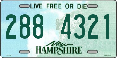 NH license plate 2884321
