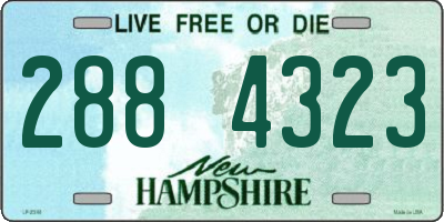 NH license plate 2884323