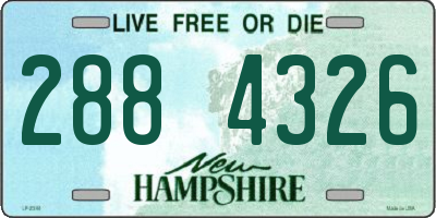 NH license plate 2884326