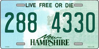 NH license plate 2884330