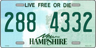 NH license plate 2884332