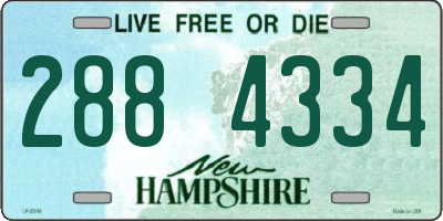 NH license plate 2884334