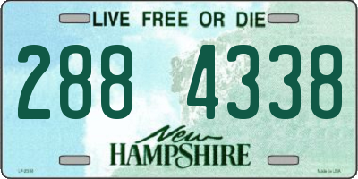 NH license plate 2884338