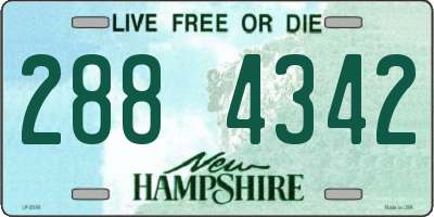 NH license plate 2884342