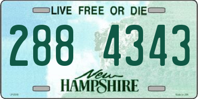 NH license plate 2884343