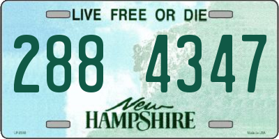 NH license plate 2884347