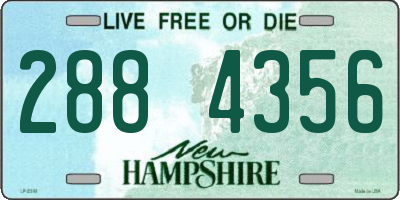 NH license plate 2884356