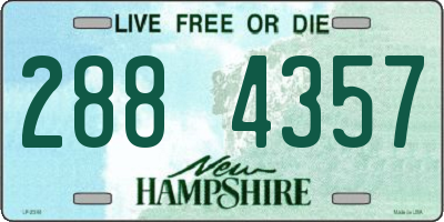 NH license plate 2884357
