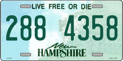 NH license plate 2884358