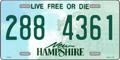 NH license plate 2884361