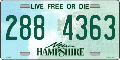 NH license plate 2884363