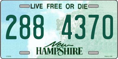 NH license plate 2884370
