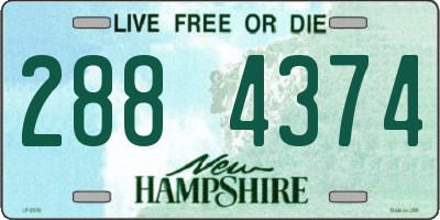 NH license plate 2884374