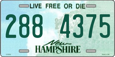 NH license plate 2884375