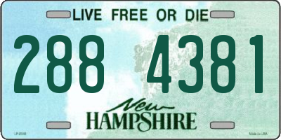 NH license plate 2884381