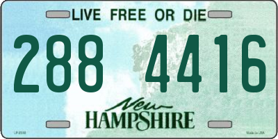 NH license plate 2884416
