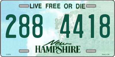 NH license plate 2884418