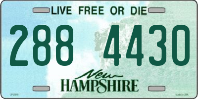 NH license plate 2884430