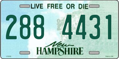 NH license plate 2884431