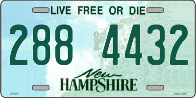 NH license plate 2884432