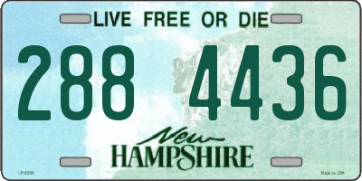 NH license plate 2884436
