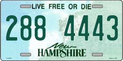 NH license plate 2884443