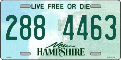 NH license plate 2884463