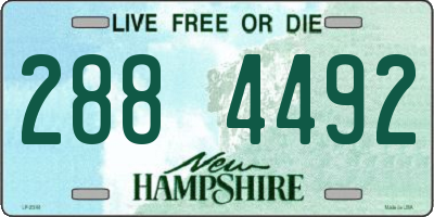 NH license plate 2884492