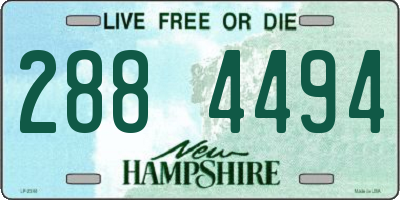 NH license plate 2884494