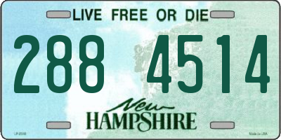 NH license plate 2884514