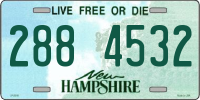NH license plate 2884532
