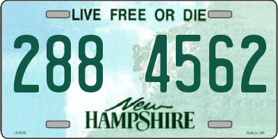 NH license plate 2884562