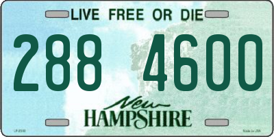 NH license plate 2884600