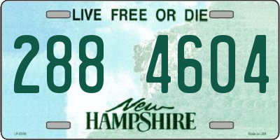 NH license plate 2884604