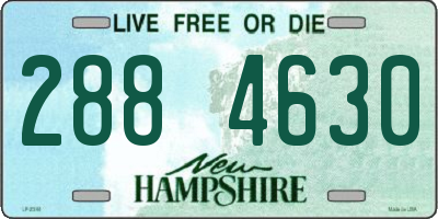 NH license plate 2884630