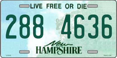 NH license plate 2884636