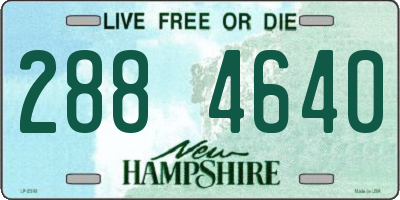 NH license plate 2884640