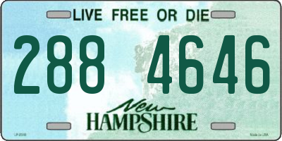 NH license plate 2884646