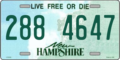 NH license plate 2884647