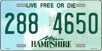 NH license plate 2884650
