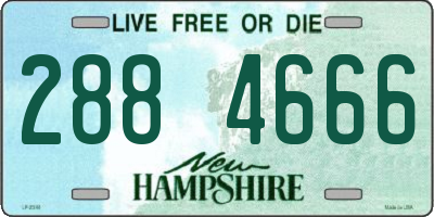NH license plate 2884666