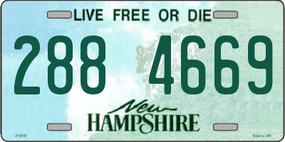 NH license plate 2884669