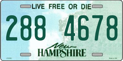 NH license plate 2884678